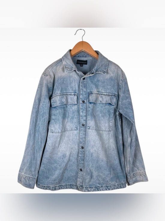 No Boundaries Other - No Boundaries Men’s Medium Light Wash Denim Button Front Jacket